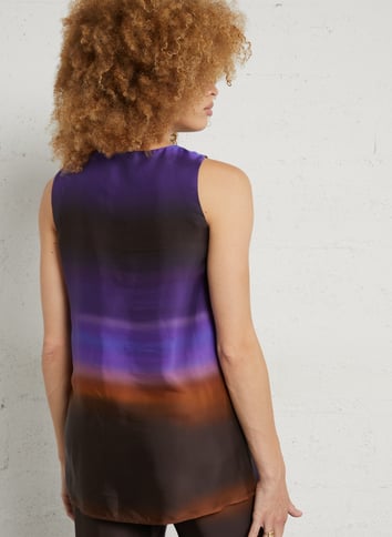 Printed round-neck tank top MOMONI Multicolored